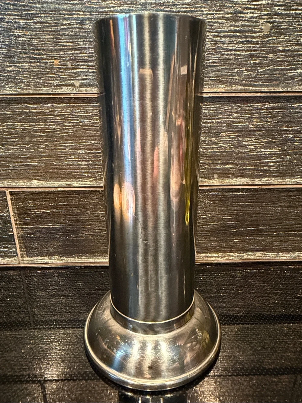 Vintage Vollrath Stainless Steel Cylinder Vase Silver Medical Utensil Forcep
